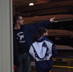 Coach Aaron Marcovy pointin the way